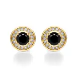 Kolczyki z czarnym diamentem AJK_007